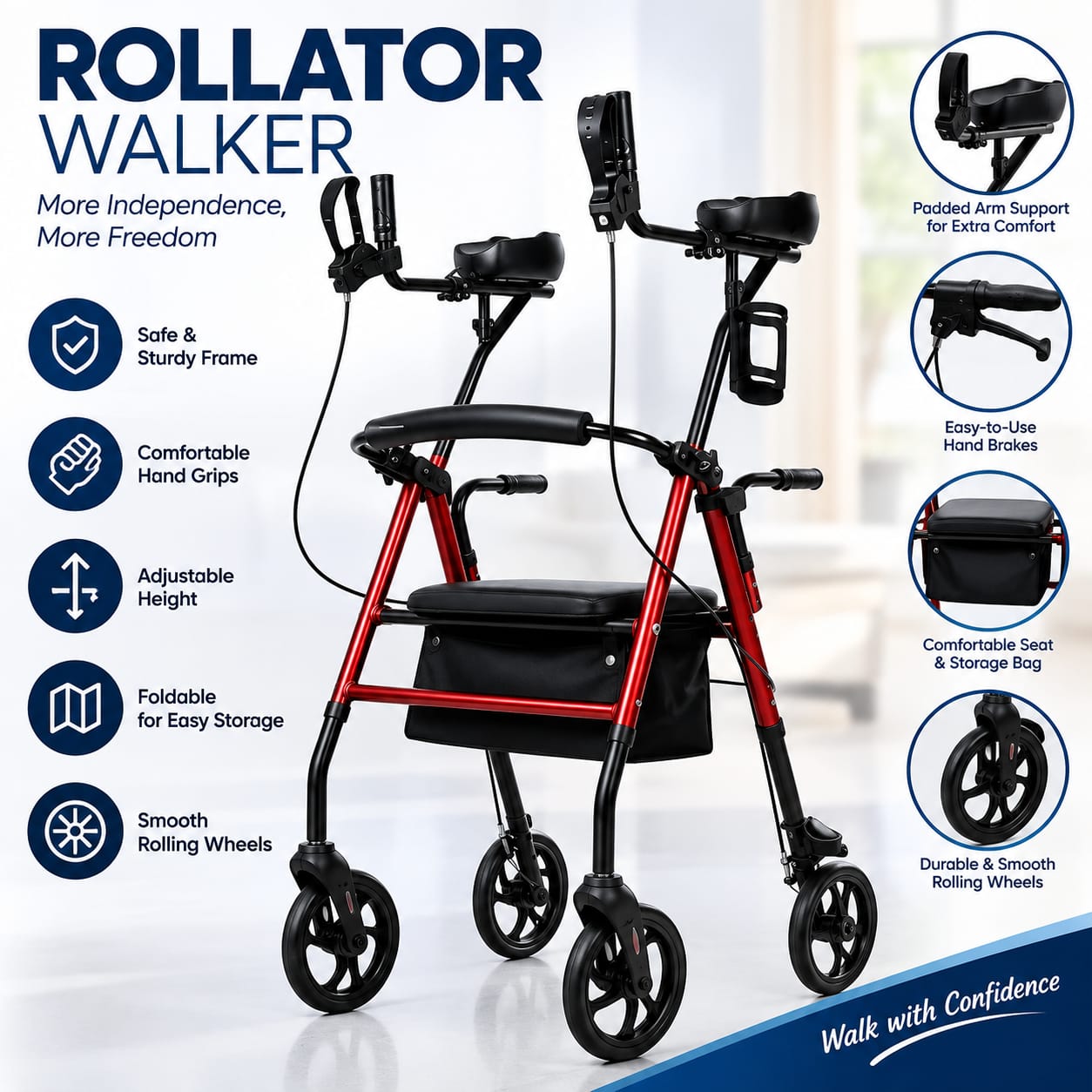 ROLLATOR WALKER