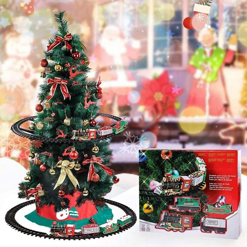 Christmas Electric Train with Lighted Track