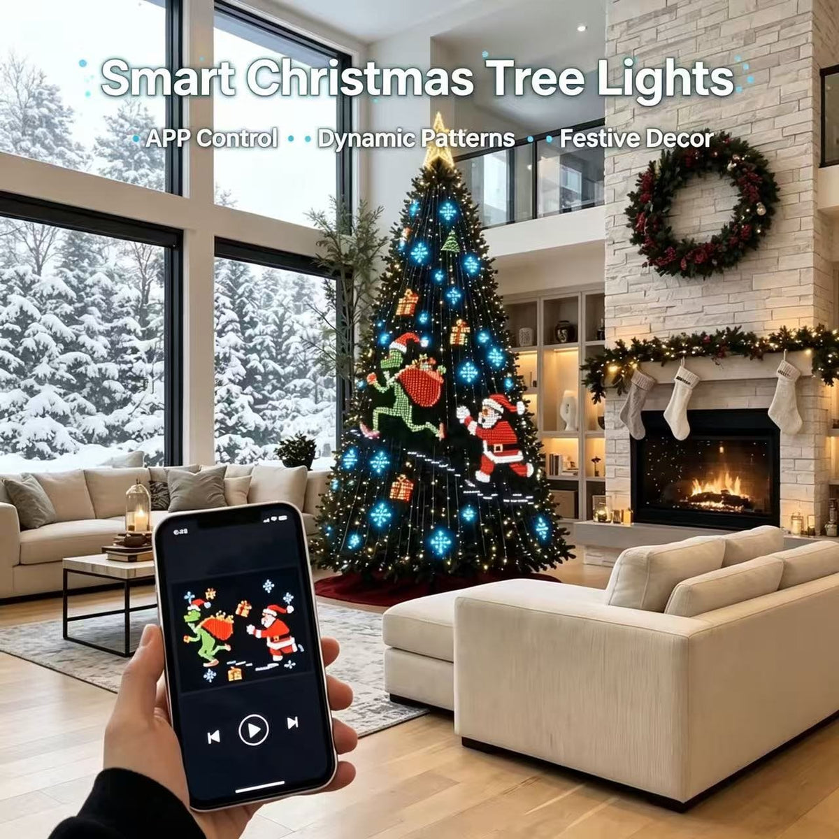 Christmas tree string lights