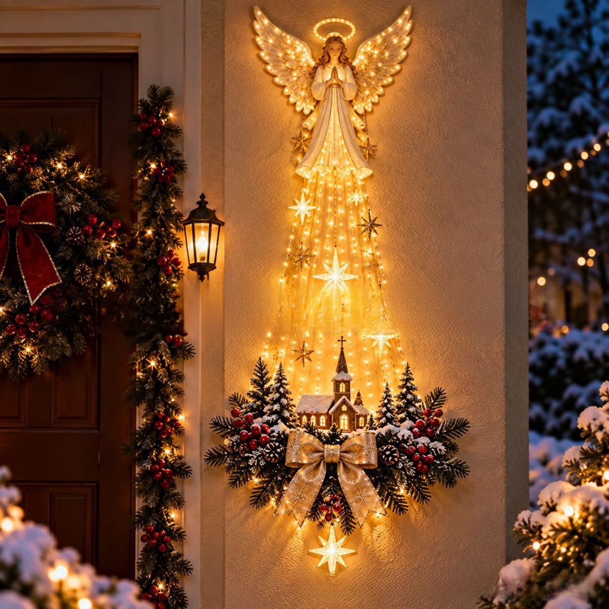 Cross-border new product: Light-emitting birth scene wall decoration