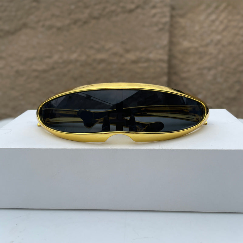 Unisex Polarized UV400 One-Piece Shield Lens Sunglasses