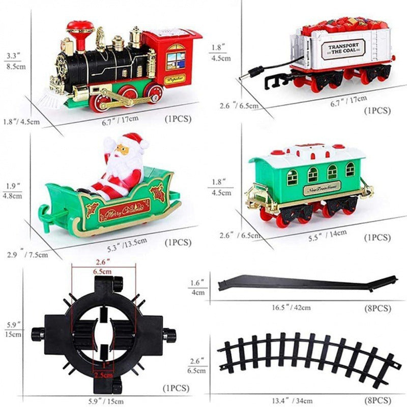 Christmas Electric Train with Lighted Track