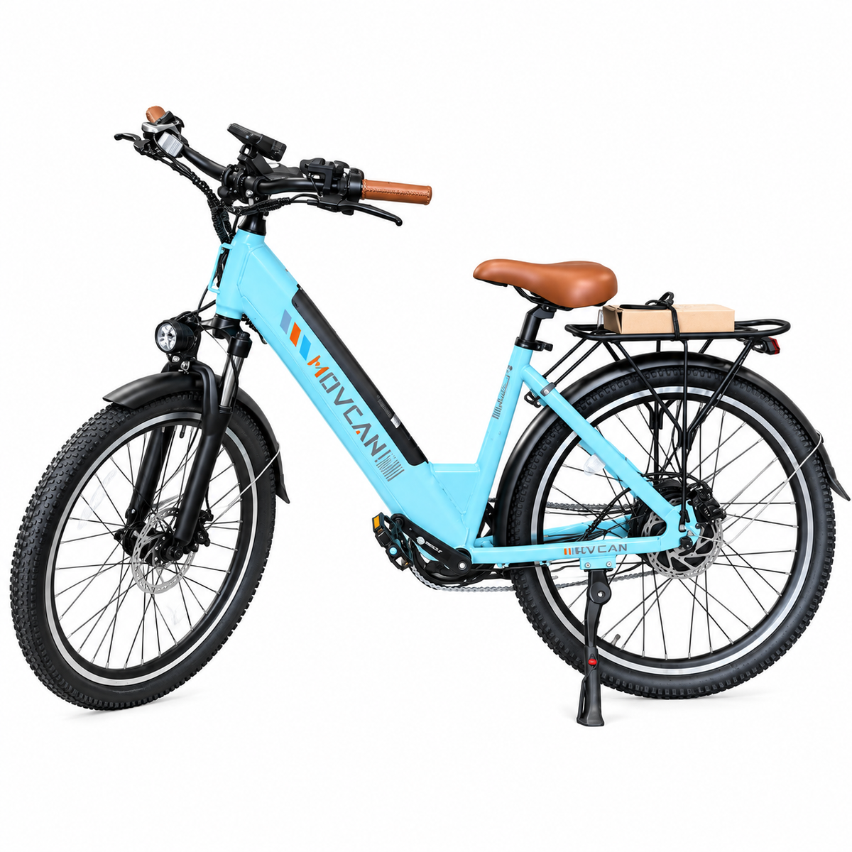 Movcan V80 1000W Commuter Electric Bike - 28 MPH, 26" Step-Thru E-Bike