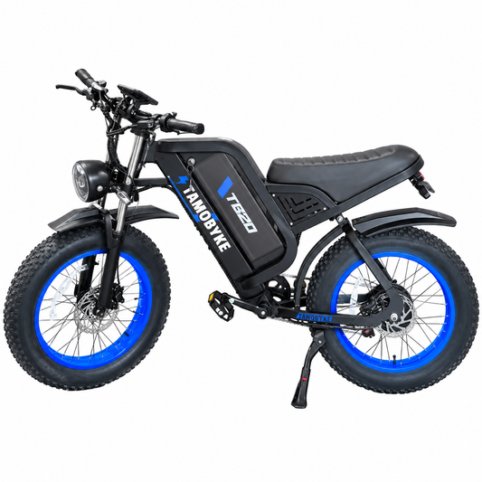 Tamobyke TG20 "Tirano Azul" Fat Tire Electric Bike - Moped-Style E-Bike 1000W