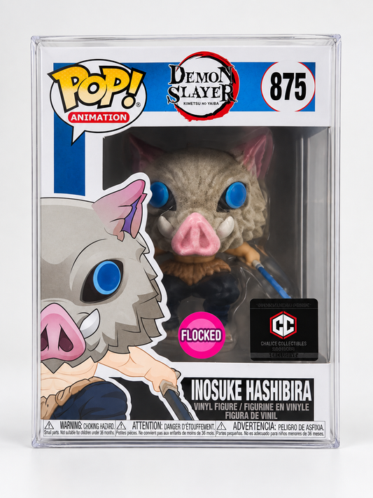 Funko Pop! Animation – Demon Slayer: Kimetsu no Yaiba – Inosuke Hashibira #875 (Flocked)