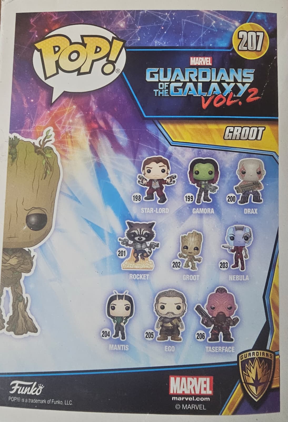 Groot vinyl bobble-head collectible figure inspired by Marvel’s Guardians