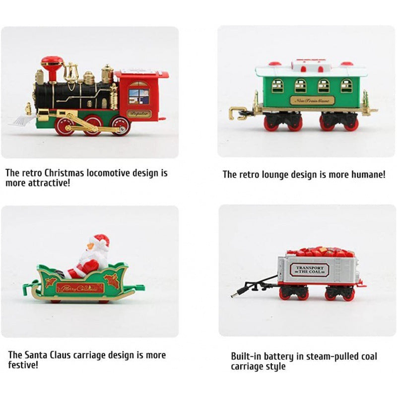 Christmas Electric Train with Lighted Track