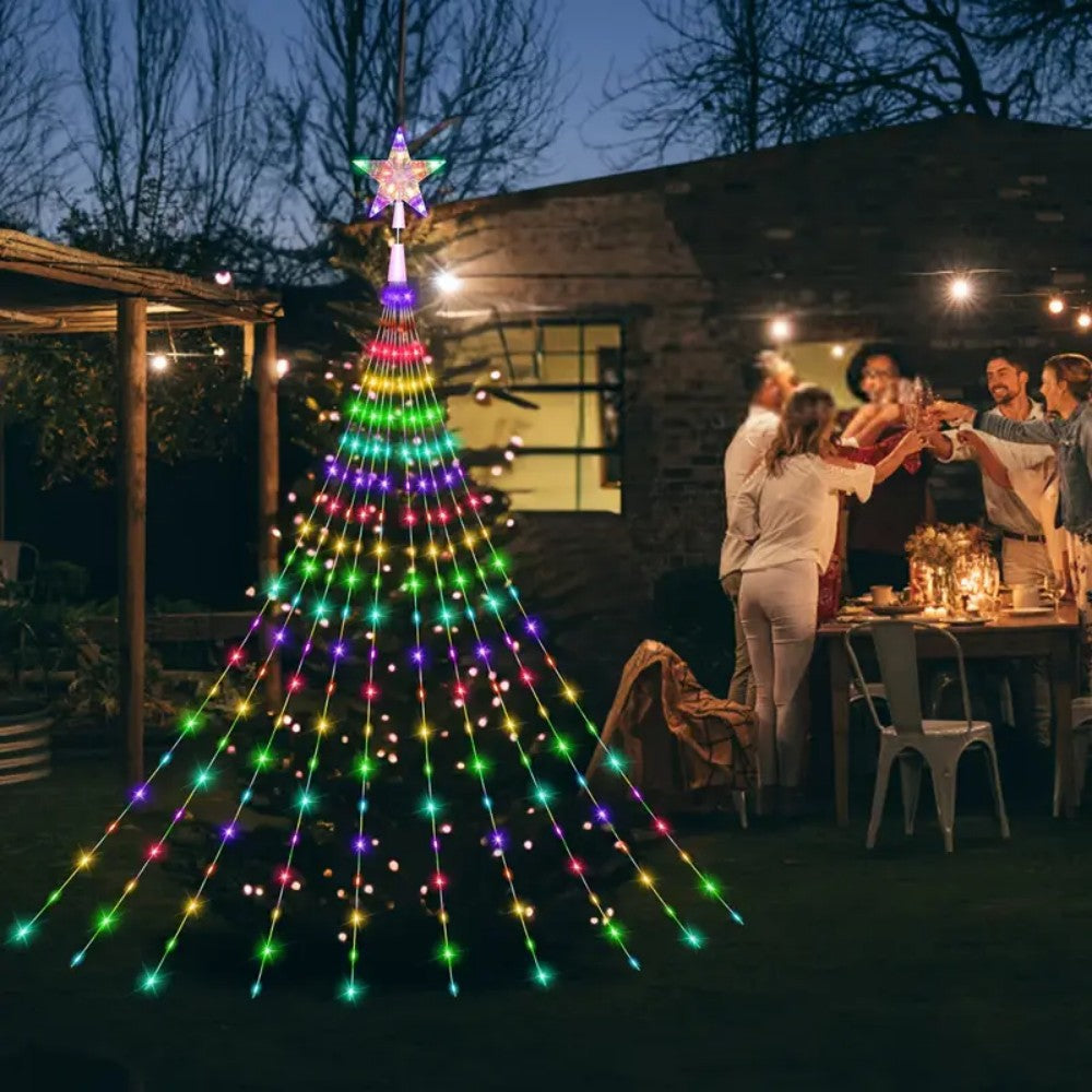 Christmas Star Waterfall String Lights