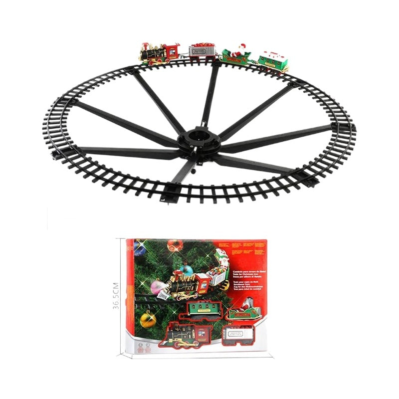 Christmas Electric Train with Lighted Track